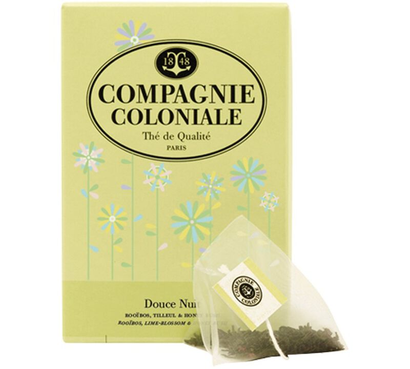 Douce Nuit Herbal Tea - 25 pyramid bags - Compagnie Coloniale image number 0