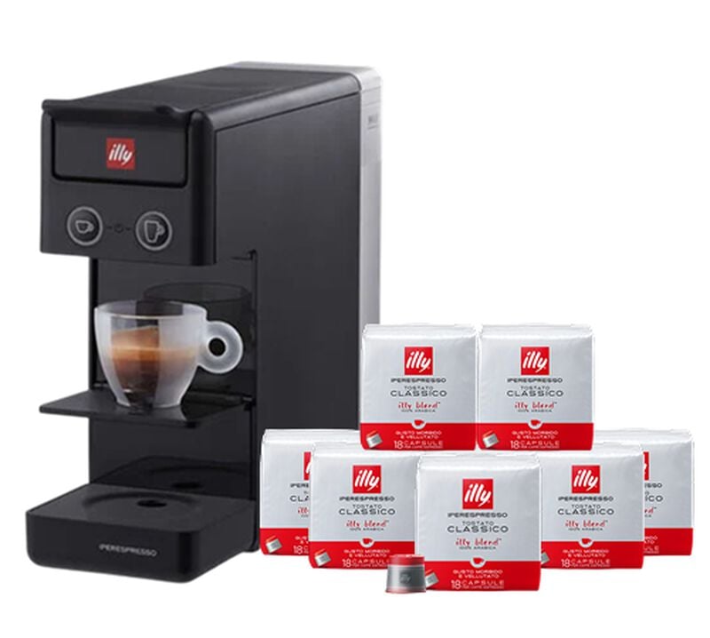 MaxiCoffee Angebot: 180 Illy Iperespresso Classico Kapseln kaufen + Illy Y3.3 Kapselmaschine gratis image number 0