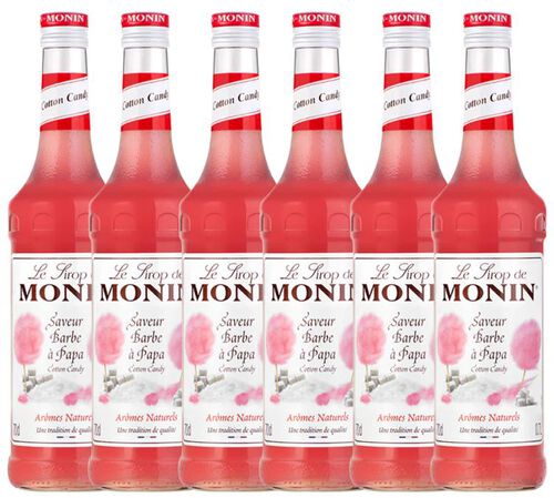 6 x Sirop Monin - Barbe &agrave; Papa 70 cl