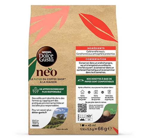 12 cialde Nescafe* Dolce Gusto* NEO Espresso image number 1