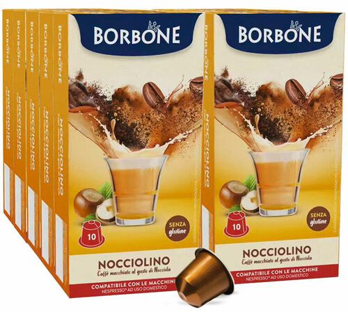 Caff&egrave; Borbone - 100 Capsule compatibili Nespresso&reg; - Nocciolino