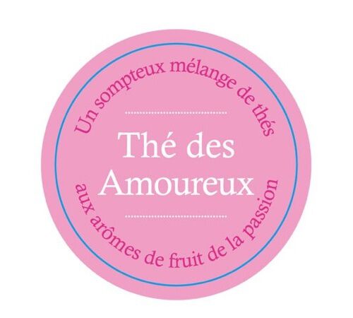 Lot de 2 Th&eacute;s Verts & Noirs Th&eacute; Des Amoureux - 40 sachets - COMPTOIR FRAN&Ccedil;AIS DU TH&Eacute; image number 2