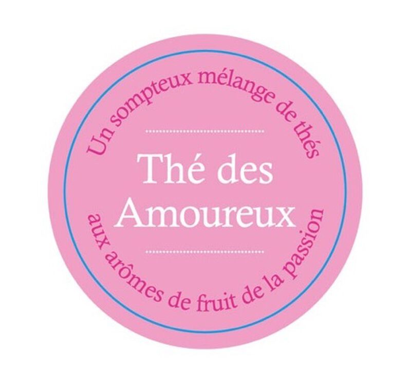 Lot de 2 Th&eacute;s Verts & Noirs Th&eacute; Des Amoureux - 40 sachets - COMPTOIR FRAN&Ccedil;AIS DU TH&Eacute; image number 2