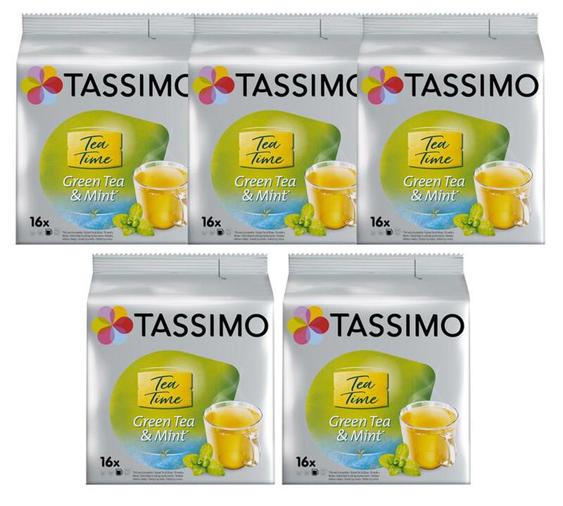 Tassimo pods Twinings Green Tea and Mint - 5 x 16 T-Discs image number 0