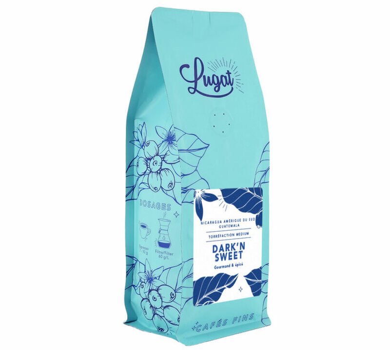 Lugat Ground Coffee Dark'n Sweet Universal Grind - 250g image number 1
