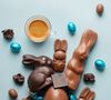 Lot cadeau de P&acirc;ques : 250 g Caf&eacute; en grain M&eacute;lange Sirga Green Lion Coffee, &oelig;ufs en chocolat et verres - MAXICOFFEE image number 1
