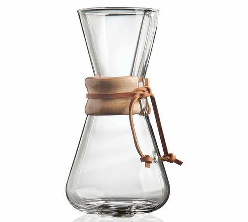 Chemex  - Caffettiera filtro manuale in vetro 3 tazze