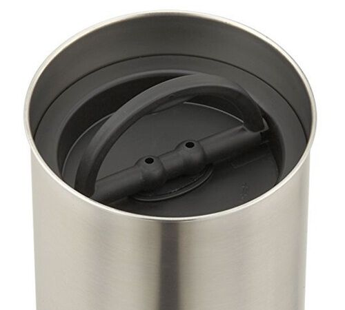 Bo&icirc;te de conservation m&eacute;tal argent 500 gr - Airscape image number 2