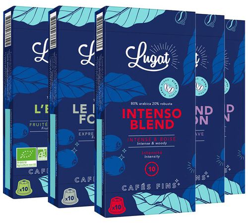 Discovery Pack Blend 50 Nespresso* Original Compatible Capsules &ndash; CAFES LUGAT