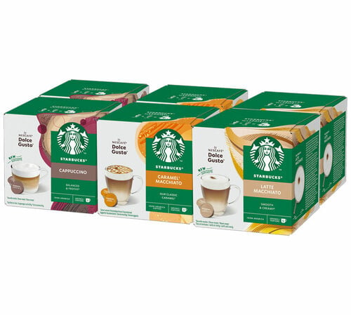 Discovery Pack 72 Nescafe* Dolce Gusto* Compatible Pods &ndash; STARBUCKS