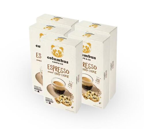 50 Nespresso* Original Compatible Capsules Chocolate Cookie Flavour &ndash; COLUMBUS CAFE & CO