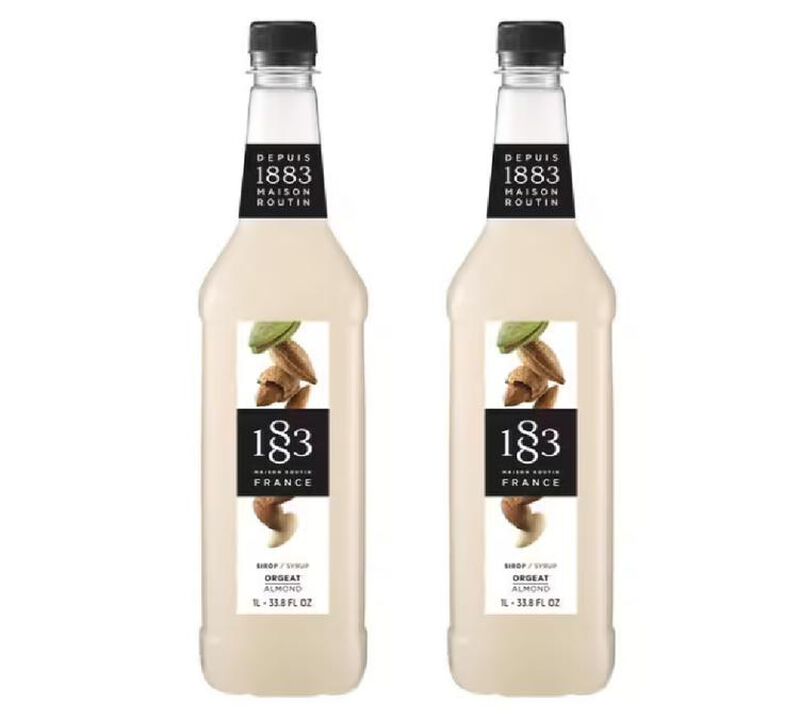 Sirop 1883 Routin Orgeat - Bouteille plastique - 1L x2 image number 0