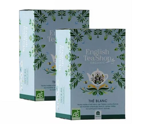 Pack Th&eacute; Blanc Bio - 2 x 20 sachets - ENGLISH TEA SHOP