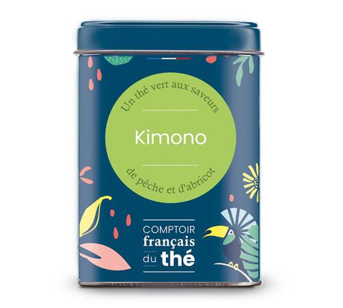 Kimono green tea - 80g loose leaf tea in tin - Comptoir Fran&ccedil;ais du Th&eacute;