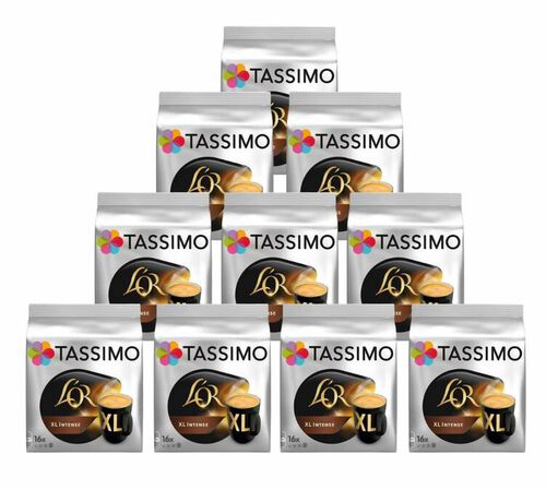 Tassimo L'Or XL Intense Coffee Pods 10 Packs (160 Drinks)