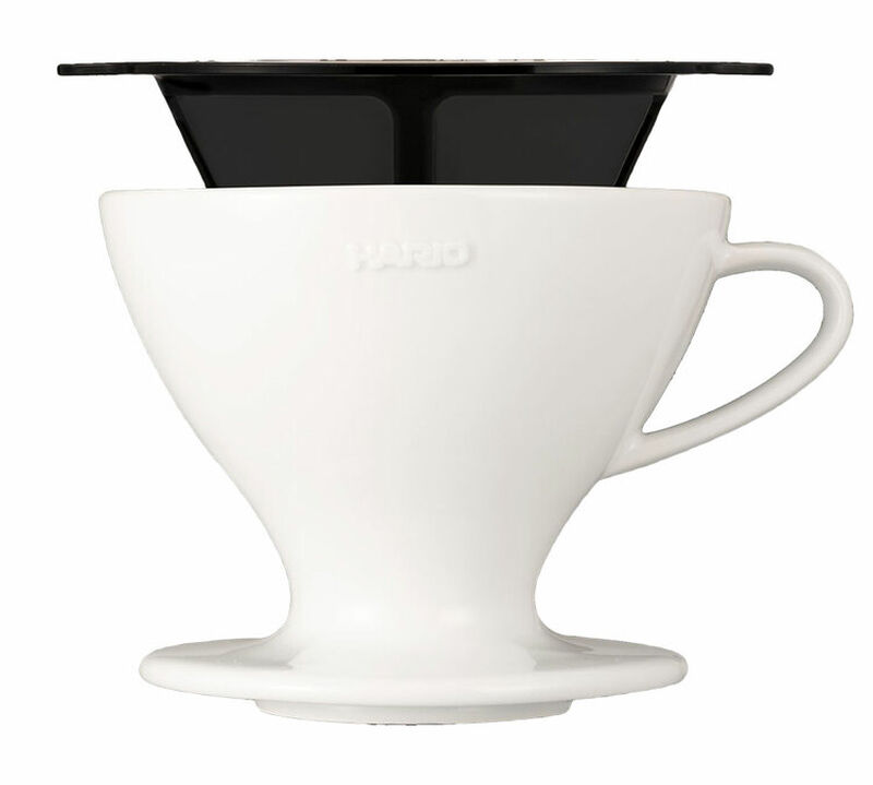 HARIO W60 Dripper With Filter PDC-02-W - 4 cups image number 0