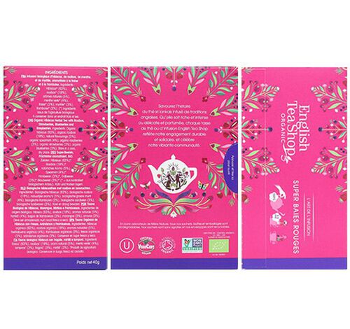English Tea Shop Organic Super Berries Infusion - 20 tea bags image number 2