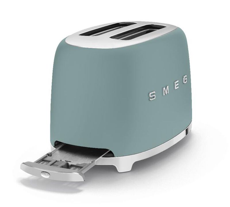 Grille-pain SMEG Vert &eacute;meraude mat TSF01EGMEU 2 tranches image number 1