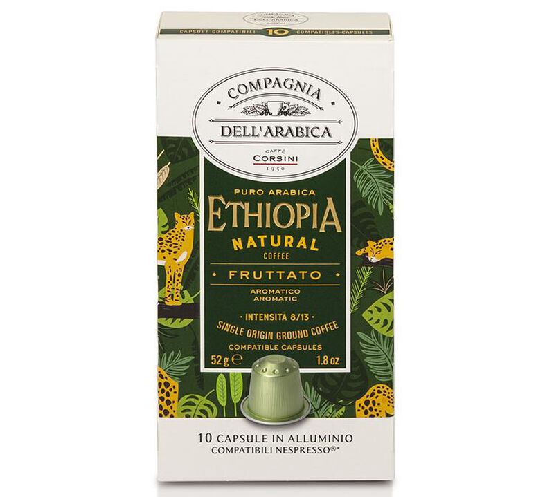 10 Nespresso* Original Compatible Capsules Harenna Wild Forest Ethiopia &ndash; CAFFE CORSINI image number 0