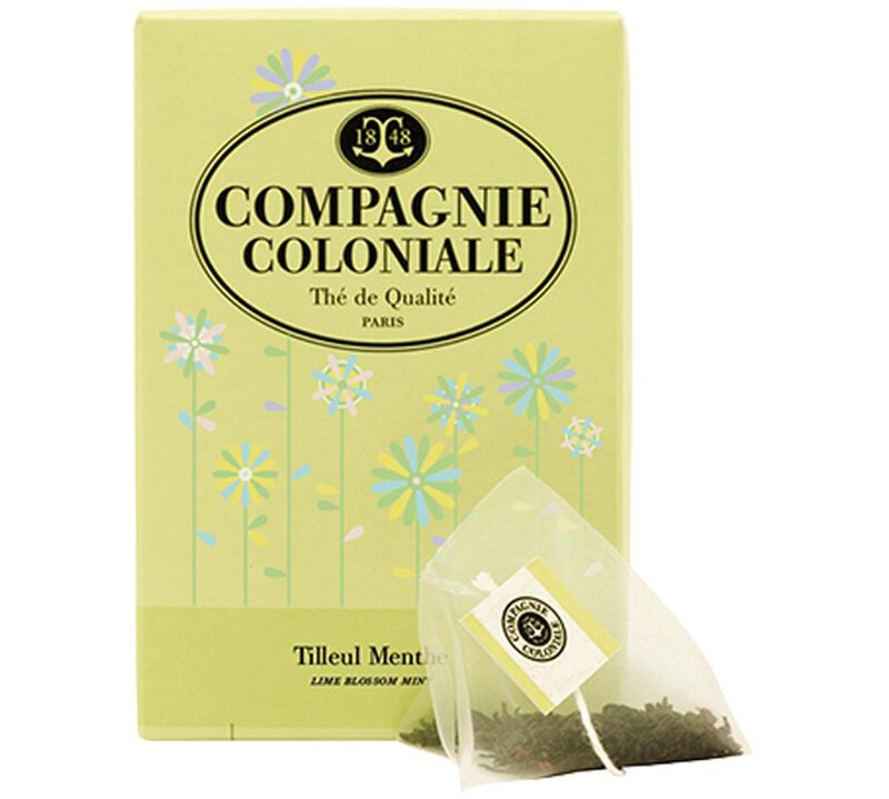 Lime Blossom Mint Herbal Tea - 25 berlingo tea bags - Compagnie Coloniale image number 0