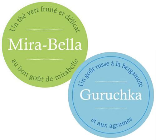 Pack Th&eacute; Vert Mirabella et Th&eacute; Noir Guruchka - Vrac 2 x 100 g - COMPTOIR FRAN&Ccedil;AIS DU TH&Eacute;