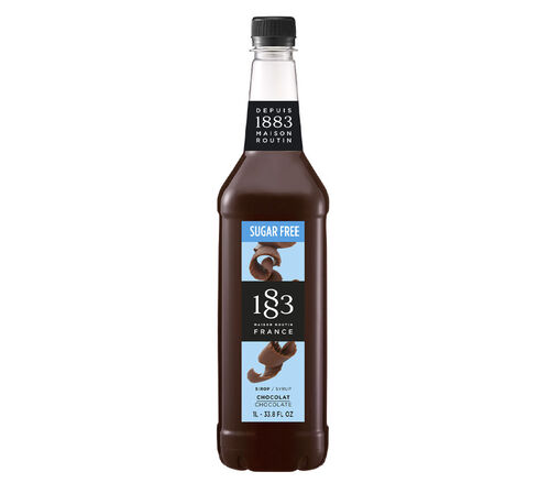Sirop 1883 Routin Chocolat sans sucre - Bouteille Plastique - 1L