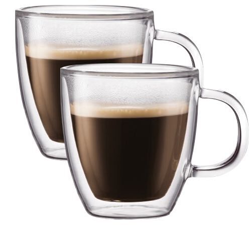 2 verres BODUM BISTRO 30cl (avec anse)