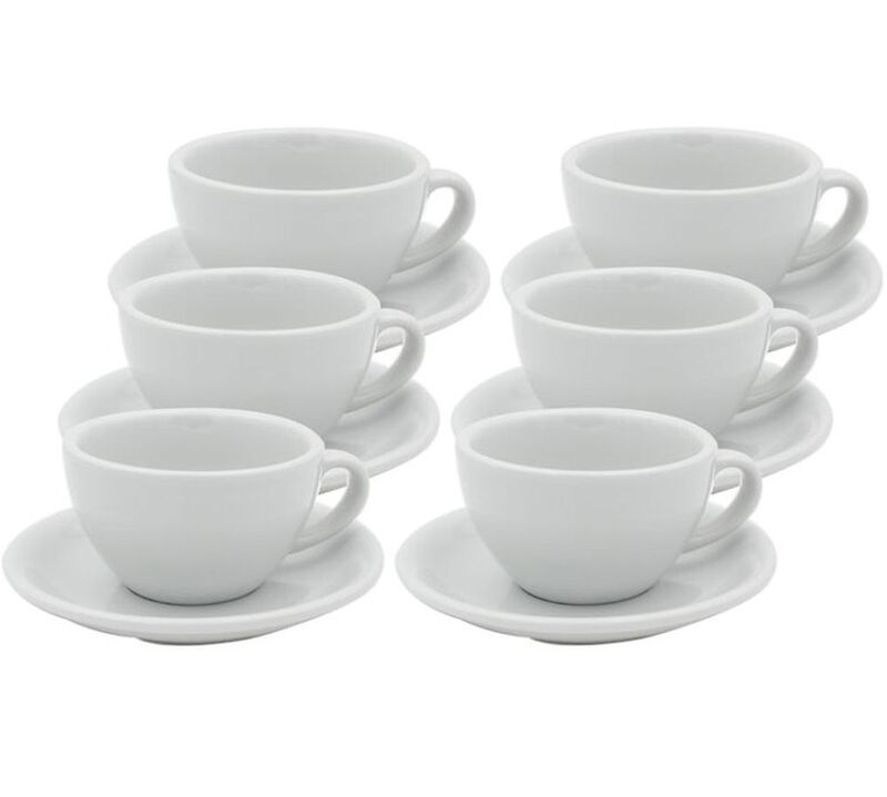 6 Tasses Cappuccino Egg - Blanc - Loveramics image number 0