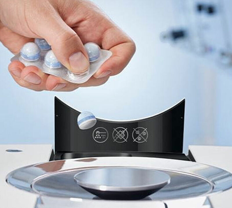 Pack entretien 6 mois : Pastilles de nettoyage + Pastilles de d&eacute;tartrage + 3 cartouches filtrantes CLARIS blue + image number 2
