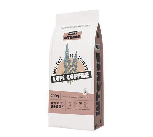 Caf&eacute; de Lupin bio Intense - Moulu 200 g- LUPI COFFEE