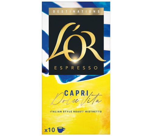 L'Or Espresso Nespresso* Original Compatible Capsules Capri Dolce Vita x 10
