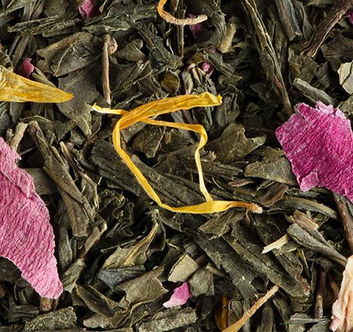 Nuit &agrave; Versailles flavoured green tea - 25 Cristal&reg; sachets  - Dammann Fr&egrave;res image number 2