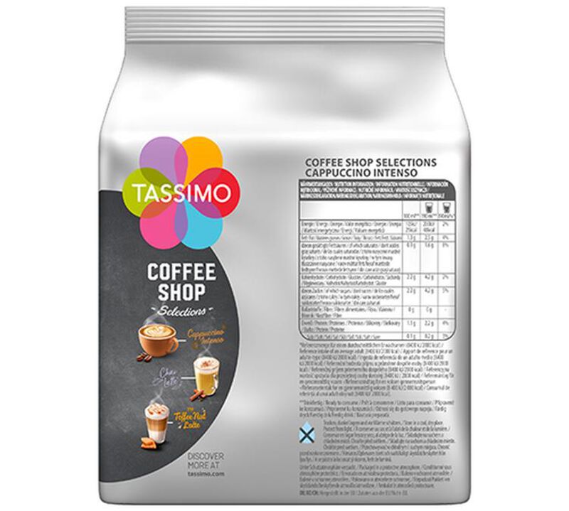 Tassimo Pods Coffee Shop Selections Cappuccino Intenso x 8 image number 1