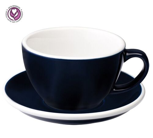 Loveramics Set mit 6 Latte-Tassen EGG mit Untertassen Denim -300 ml image number 1