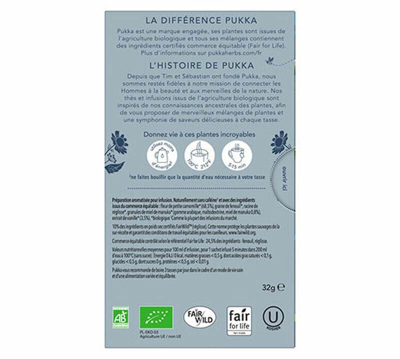 Infusion Bio Nuit enchant&eacute;e - 6 x 20 sachets - PUKKA image number 3