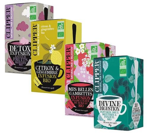 Pack infusions Bio - 4 x 20 sachets - CLIPPER