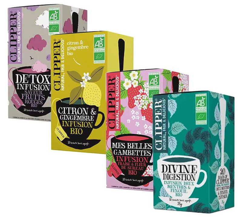 Pack infusions Bio - 4 x 20 sachets - CLIPPER image number 0