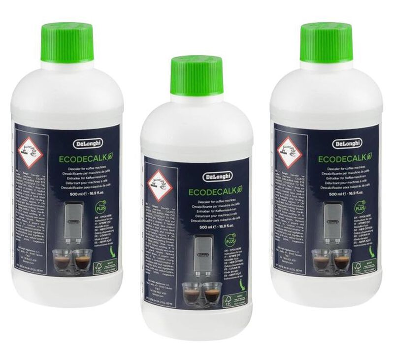 DeLonghi Descaling Bottle DLSC500 EcoDecalk 500ml - Pack of 3 image number 0