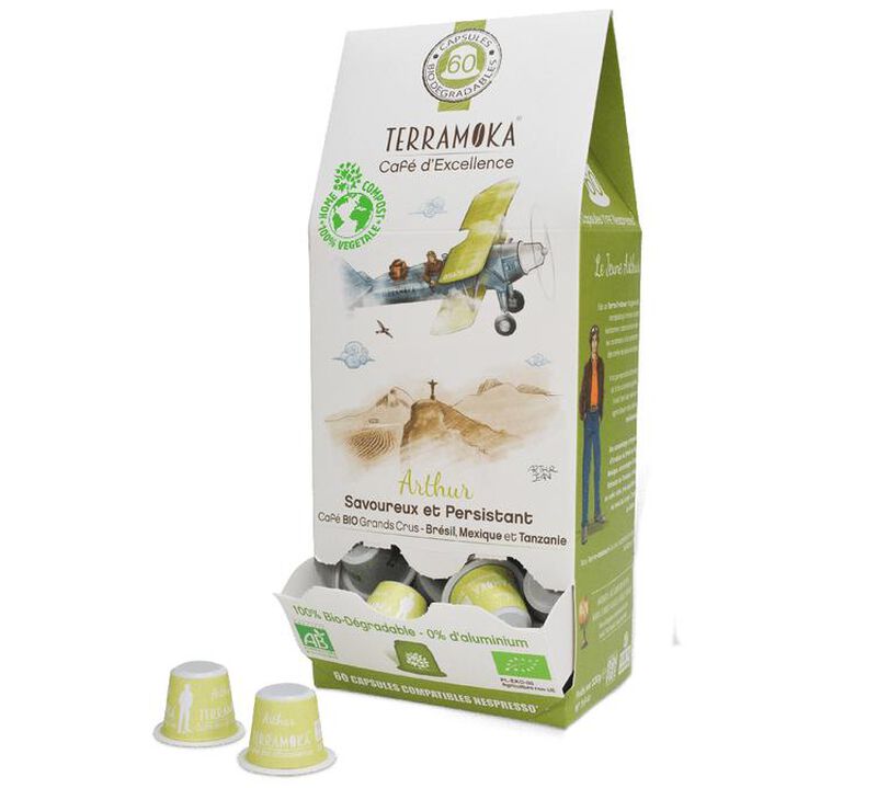 15 Nespresso* Original Compatible Capsules Arthur Organic &ndash; TERRAMOKA image number 2