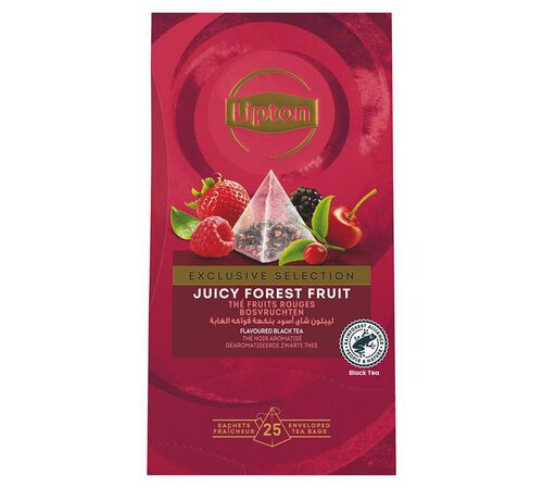 Lipton 'Juicy Forest Fruits' Tea - 25 pyramid bags - Exclusive Selection Range