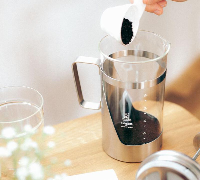 Hario French Press Harior 7 Hairline Silver - 600ml image number 5