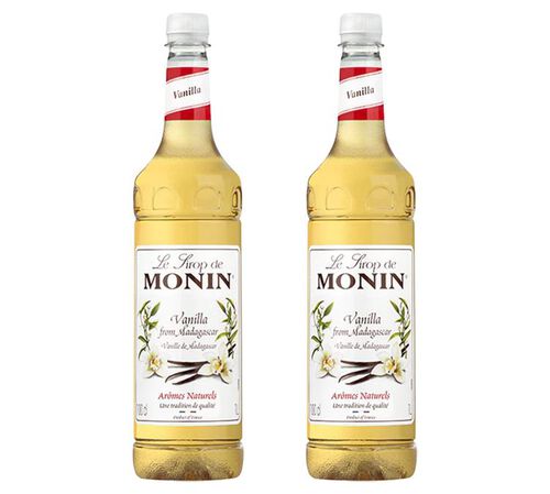 Sirop Monin Vanille - Bouteille plastique - 2 x 1L