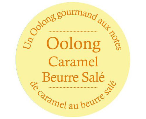 Salted caramel butter loose leaf Oolong tea - 80g metal tin - Comptoir Fran&ccedil;ais du Th&eacute;. image number 2