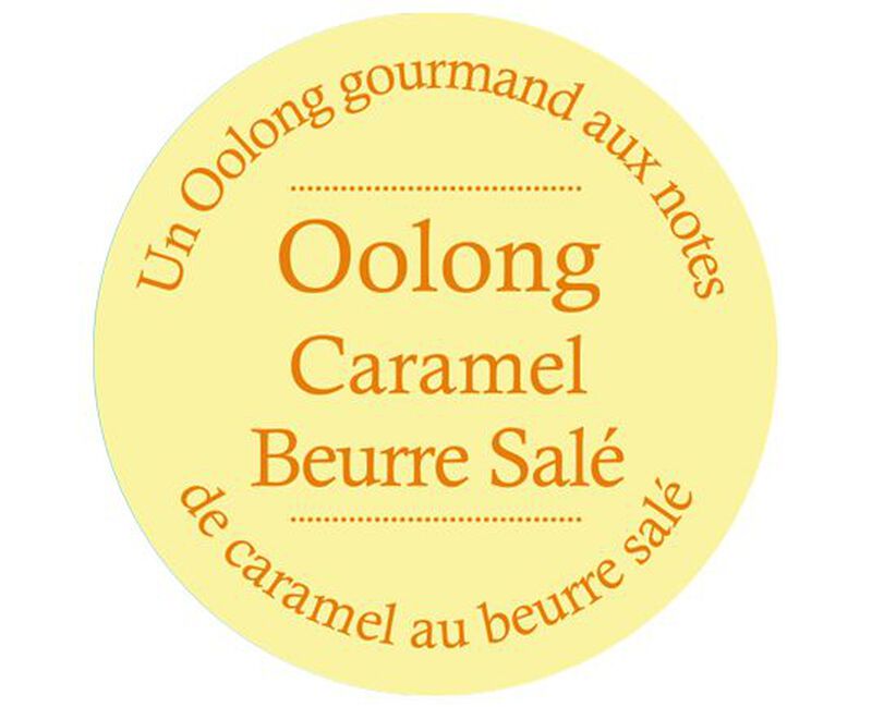 Salted caramel butter loose leaf Oolong tea - 80g metal tin - Comptoir Fran&ccedil;ais du Th&eacute;. image number 2