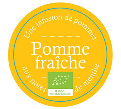 Organic 'Pomme Fraiche' fruit infusion - 100g loose leaf - Comptoir Fran&ccedil;ais du Th&eacute; image number 1