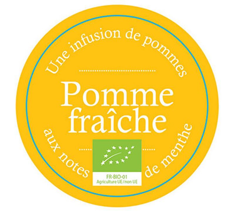 Organic 'Pomme Fraiche' fruit infusion - 100g loose leaf - Comptoir Fran&ccedil;ais du Th&eacute; image number 1