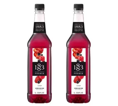 Sirop 1883 Routin Grenadine - Bouteille plastique - 2 x 1 L
