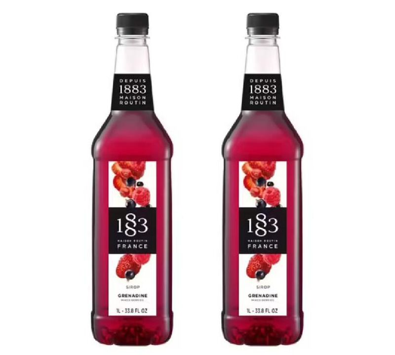 Sirop 1883 Routin Grenadine - Bouteille plastique - 2 x 1 L image number 0