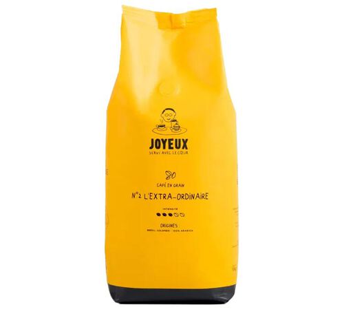 1 kg - Caf&eacute; en grain - N&deg;2 L'Extra-ordinaire - CAF&Eacute; JOYEUX
