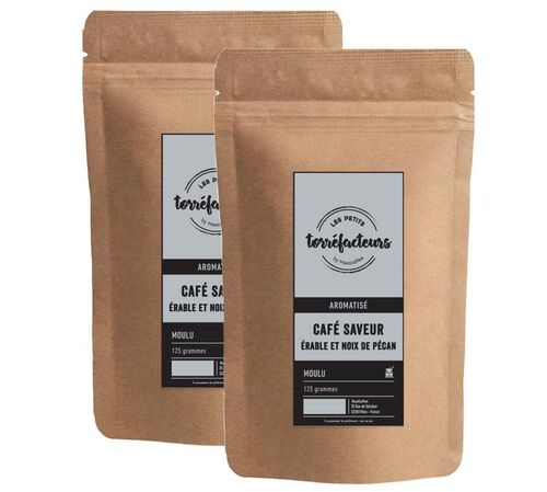 Les Petits Torr&eacute;facteurs Ground Coffee Maple syrup & Pecan nut flavoured Coffee - 250g